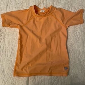 Rugged Butts Orange Rash Guard 2T